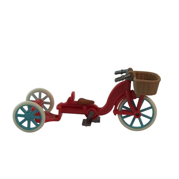 Sylvanian Families Calico Critters Popcorn Delivery Trike Lamb Figure Bicyle - Picture 14 of 14